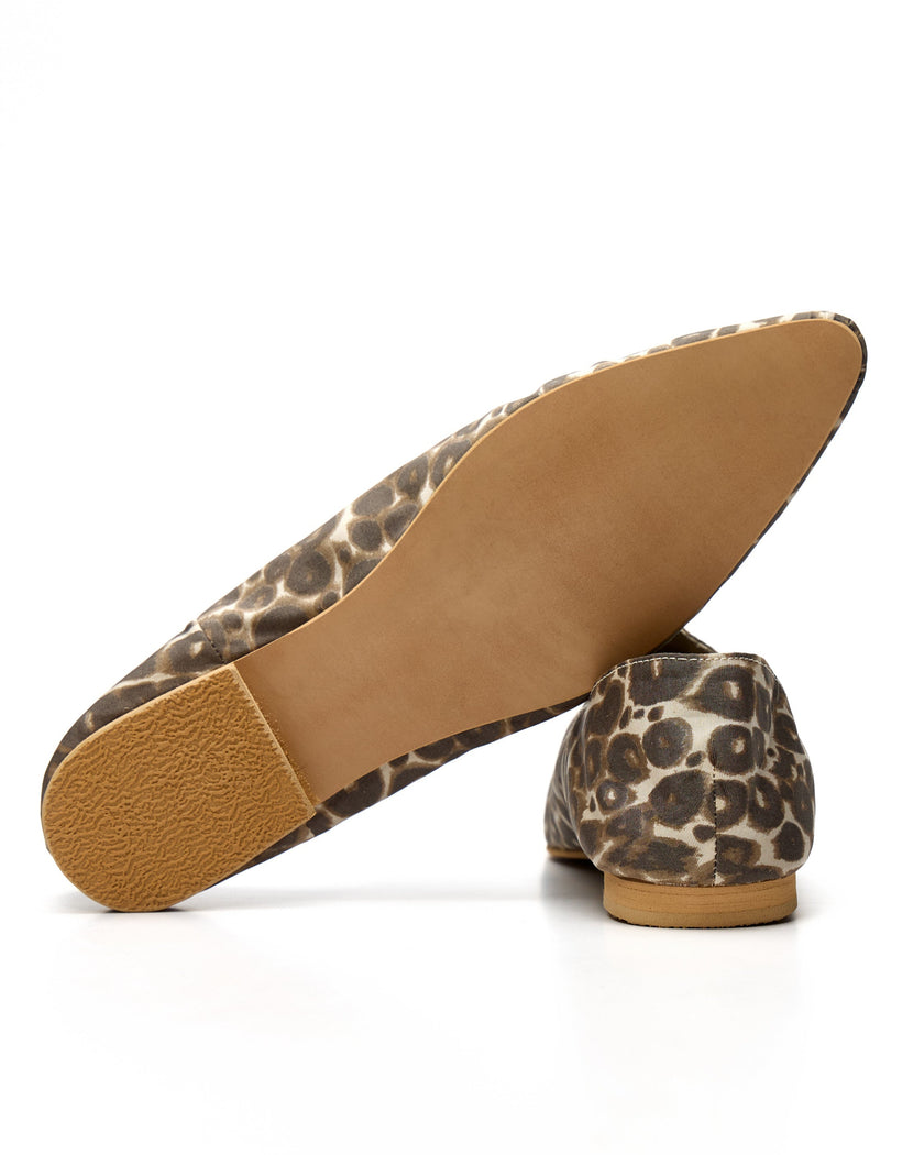 Babus en Satín Estampado - Toffee